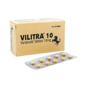 Vilitra 10mg Vardenafil tablets in blister pack a ED treatment medication