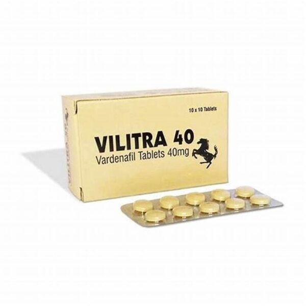 Vilitra 40mg Vardenafil tablets in blister pack – High-strength ED treatment