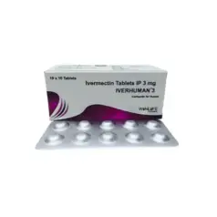 Iverhuman 3 uses ivermectin for parasitic infection.