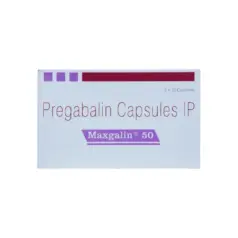 Maxgalin 50 with pregabalin for nerve pain.