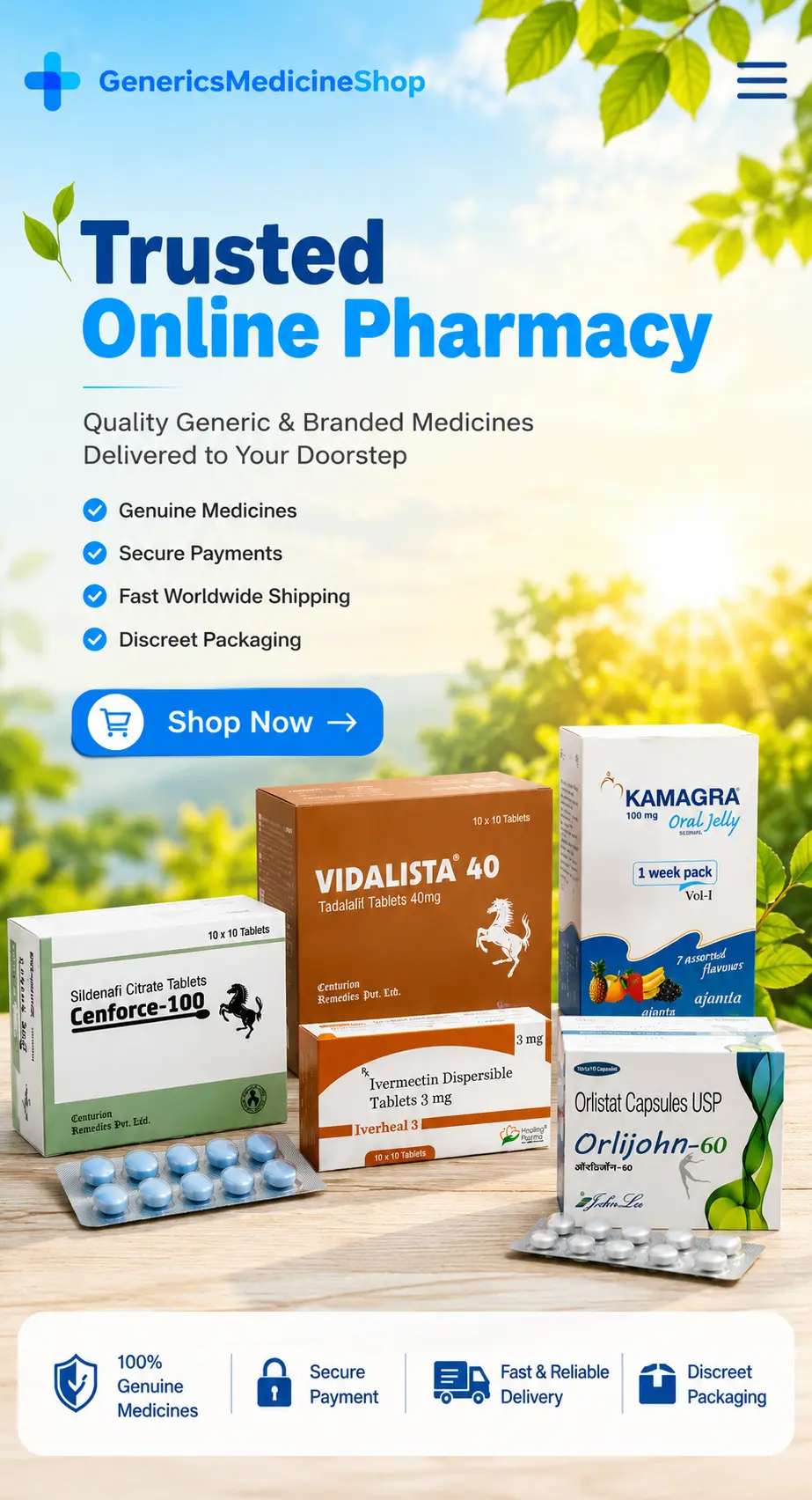 Buy Low-Cost Generic Medicines Online | Fast Delivery Worldwide